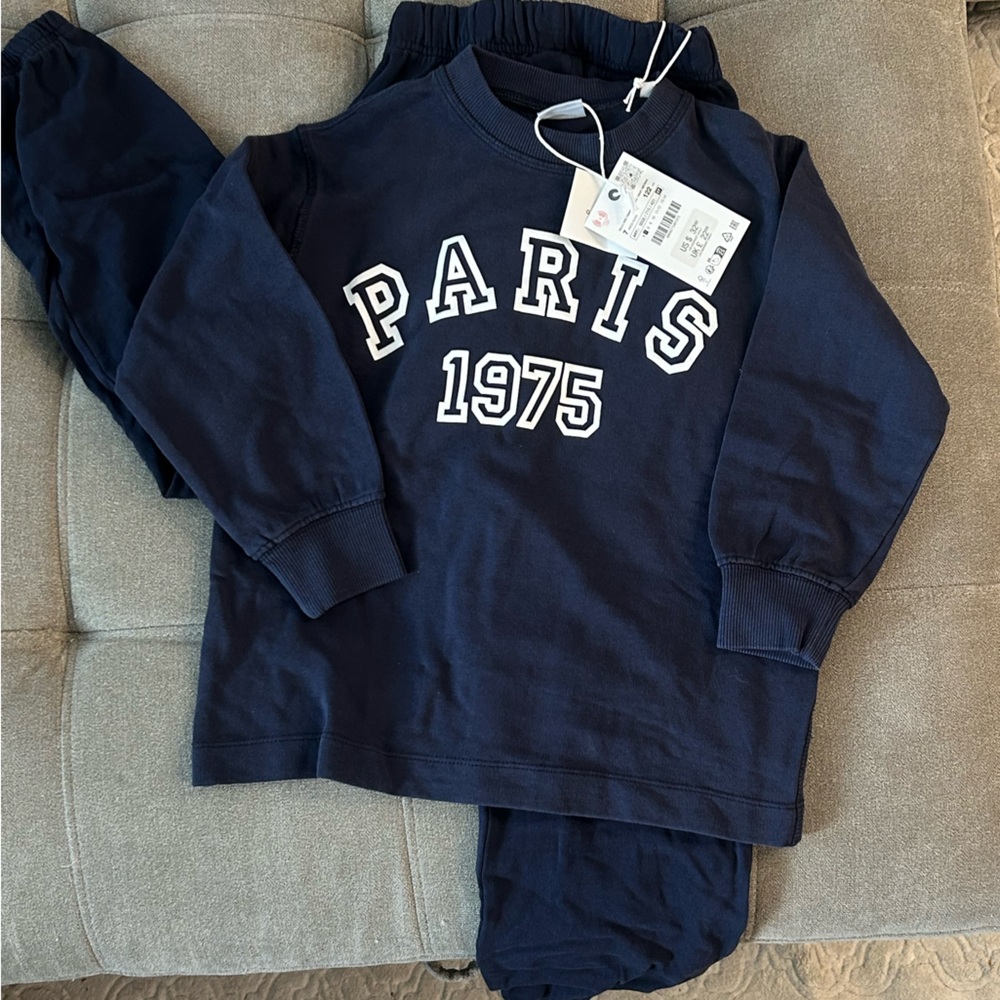Navy blue sweater set